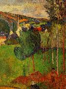 Paul Gauguin View of Pont Aven from Lezaven oil painting picture wholesale